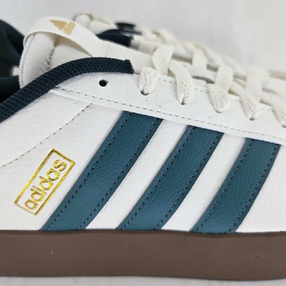 Adidas VL Court 3.0 Mens Sneakers White Teal Gum JR8635 Size 9.5 New in Box - Picture 16 of 16